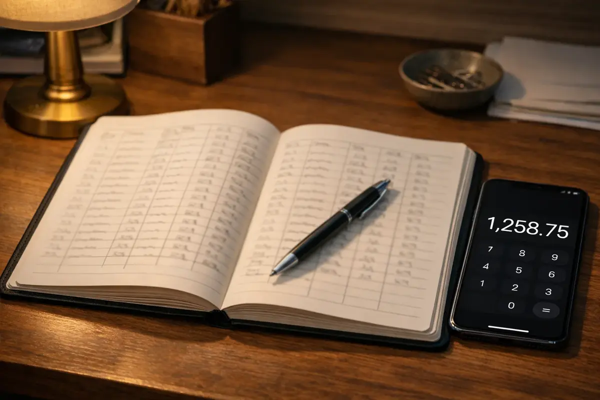 Carnet de notes avec suivi des paris sportifs